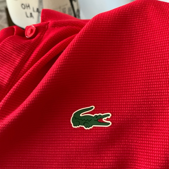 LACOSTE Men’s Classic Red Polo Short Sleeve Shirt Size Large BRAND NEW - Picture 8 of 10